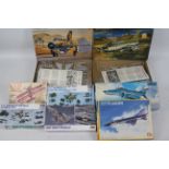 Fujimi - PM Model - Hasegawa - Others - Eight boxed 1:72 scale plastic model aircraft and aircraft