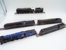 Hornby - five OO gauge model locomotives and tenders,