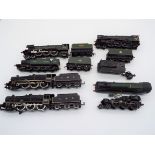 Model Railways - six OO gauge model locomotives with tenders requiring some attention,