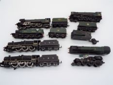 Model Railways - six OO gauge model locomotives with tenders requiring some attention,