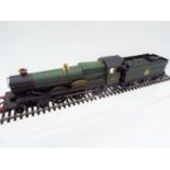 Hornby - an OO gauge model 4-6-0 locomotive and tender, running no 5077 'Fairey Battle',