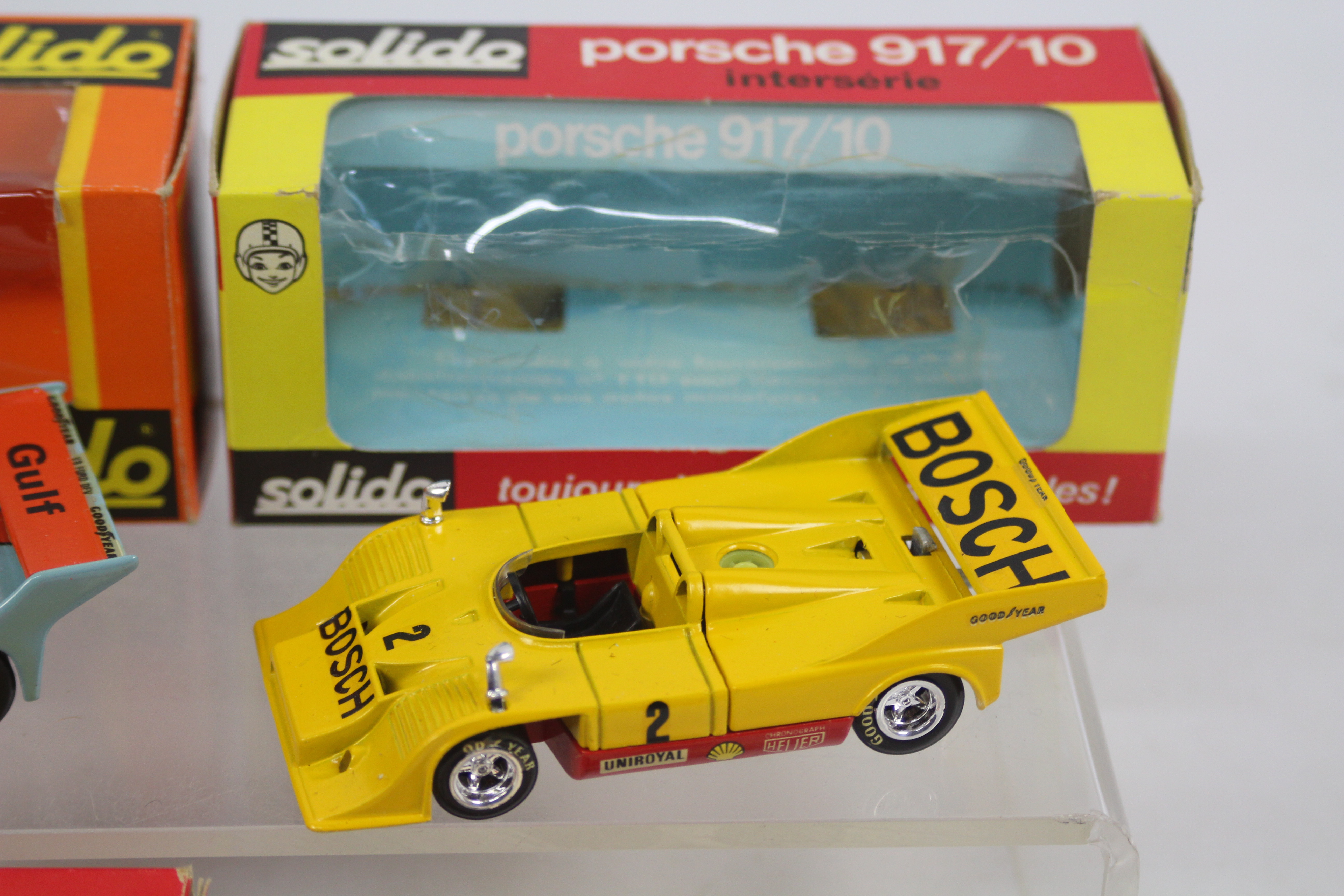 Solido - 3 x boxed models #18b Porsche 917/10 No.38 Gulf Le Mans 1975 #24 Porsche Carrera RS. - Image 3 of 5