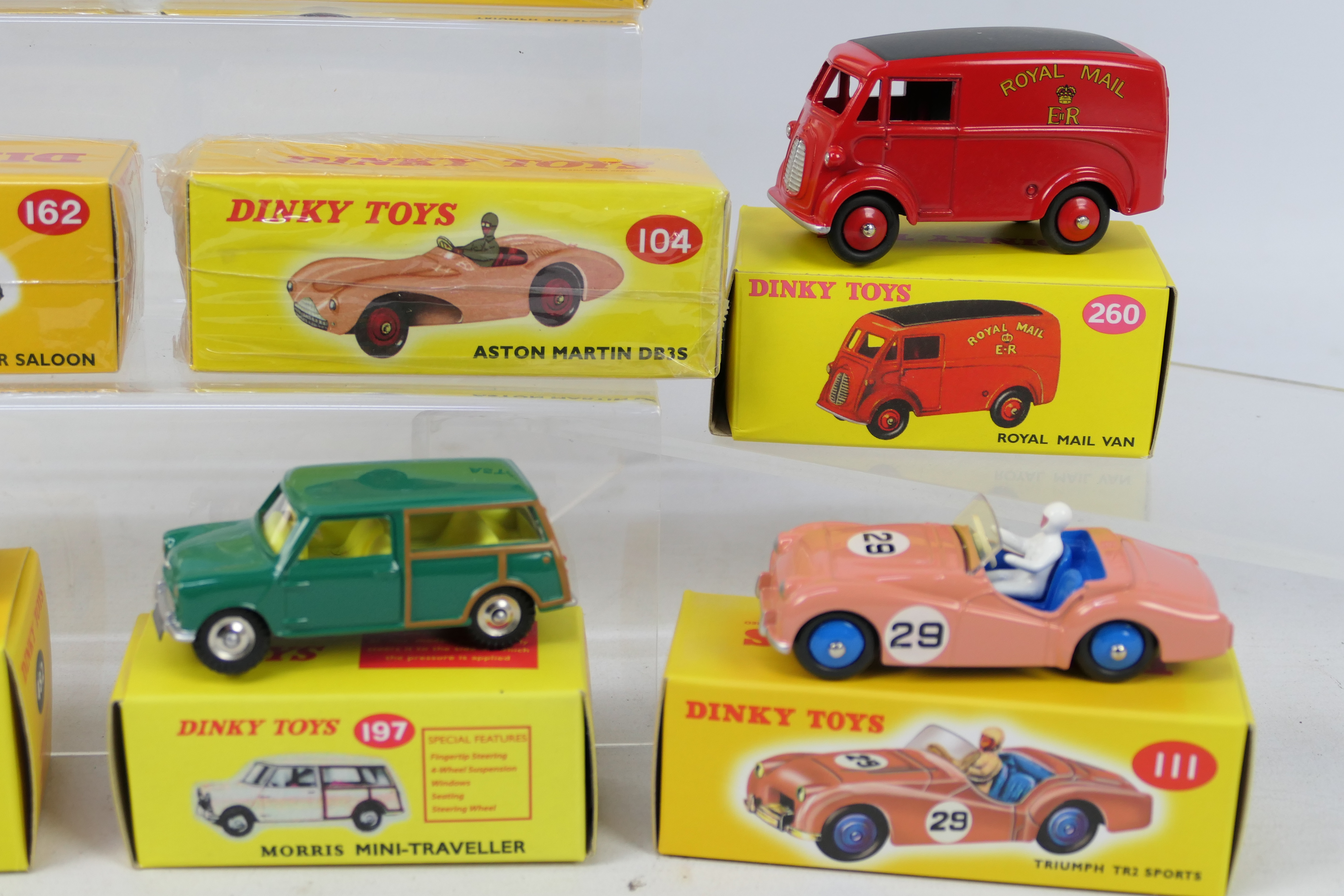 Atlas Dinky - 10 x boxed British car models including Bedford CA van in Ovaltine livery # 481, - Image 4 of 4