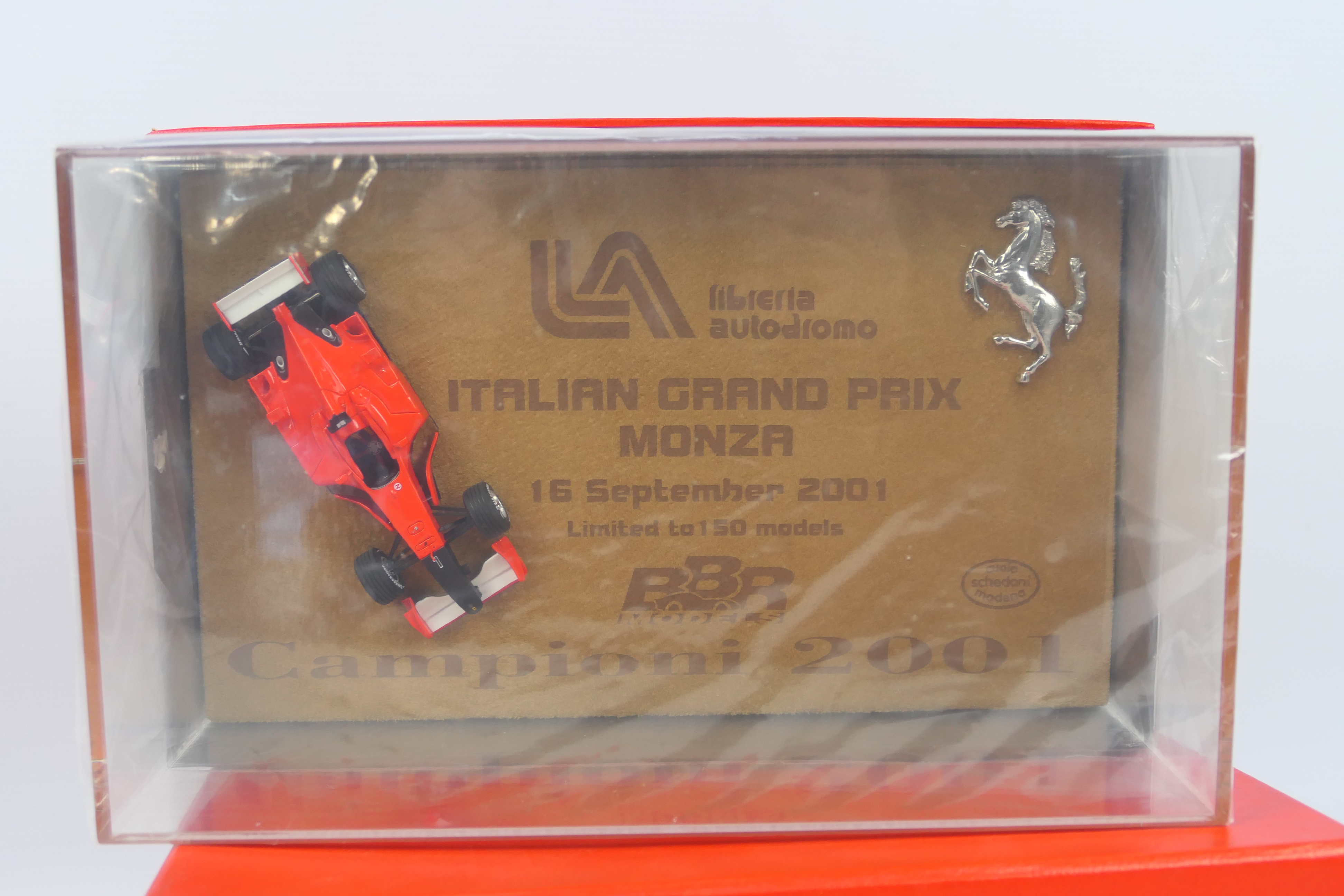 Gasoline Models - BBR - A limited edition 1:43 scale 2001 Ferrari F1 Italia Grand Prix Monza black - Image 2 of 2