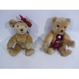 Merrythought - 2 x limited edition golden mohair bears,