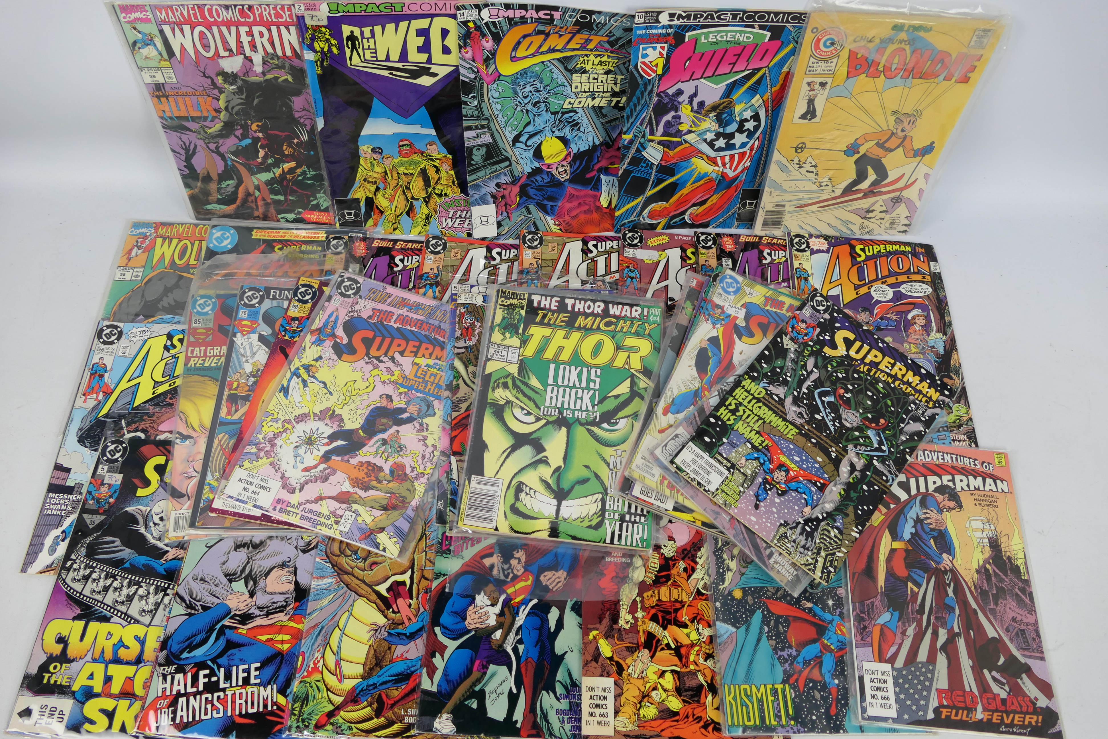 Marvel - DC - Charlton - In excess of 40 bronze, copper and modern age comics.