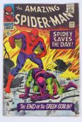 Marvel - A UK price cover variant of The Amazing Spider-Man #40 September 1966 'the End of the