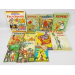 Children's books to include various Rupert annuals,