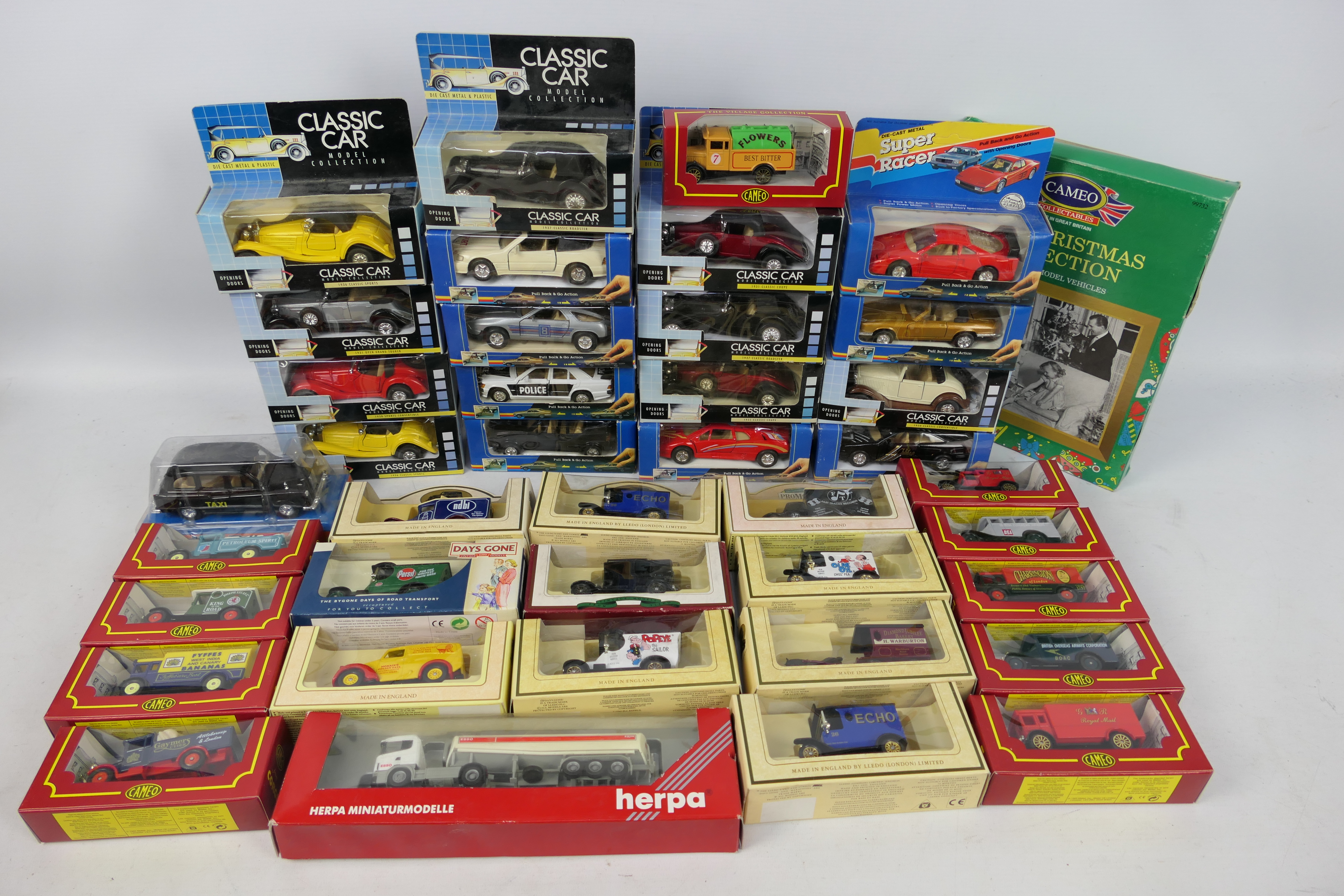 Corgi - Herpa - Super Racer - Lledo - 40 x boxed vehicles including a limited edition Cameo