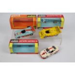 Solido - 3 x boxed models #18b Porsche 917/10 No.38 Gulf Le Mans 1975 #24 Porsche Carrera RS.