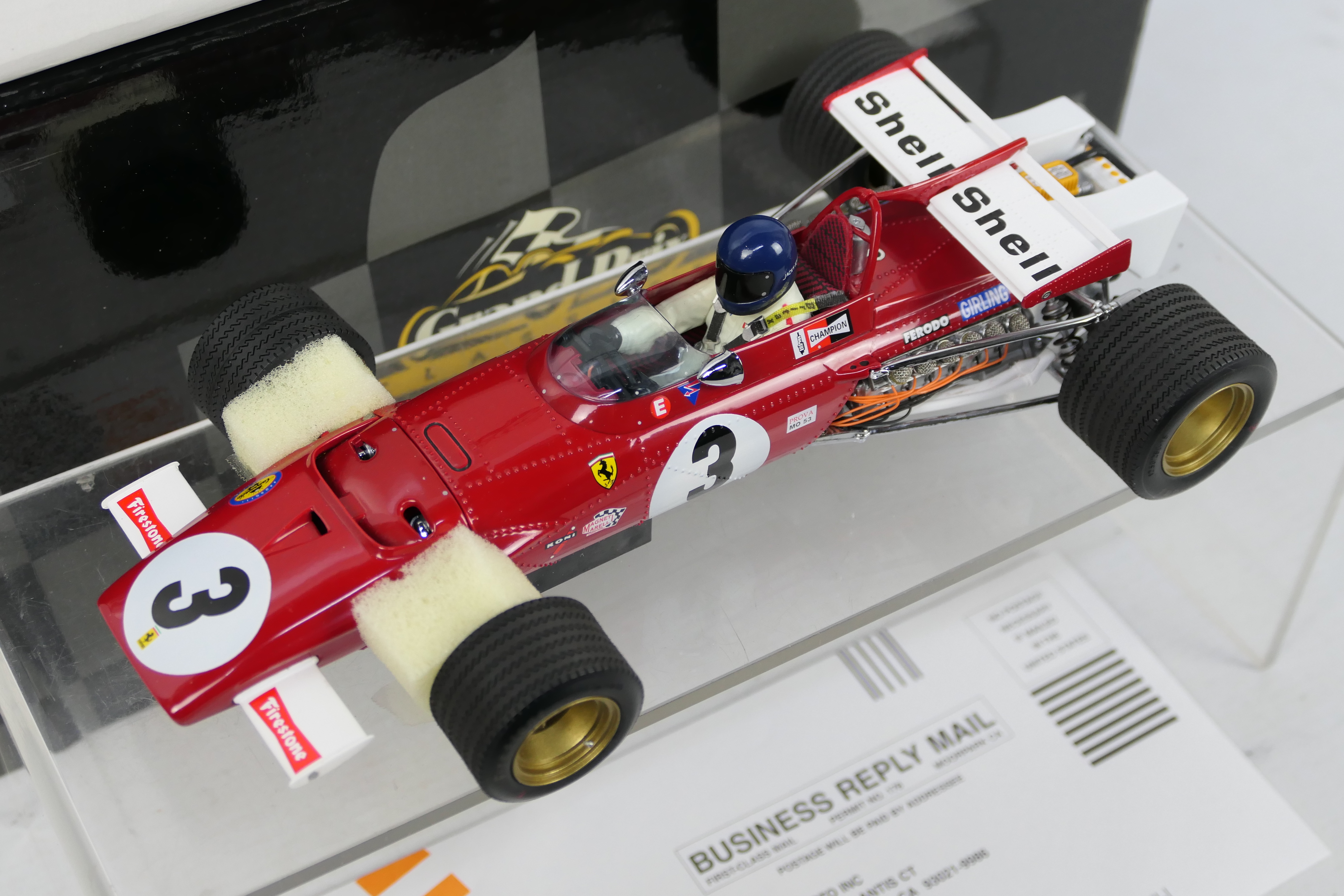 Exoto - Grand Prix Classics - A boxed 1970 Mexico Grand Prix winning Jacky Ickx Ferrari 312B - Image 3 of 5
