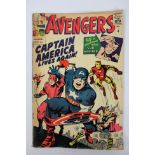 Marvel - The Avengers #4 March 1964 "Captain America Lives Again".