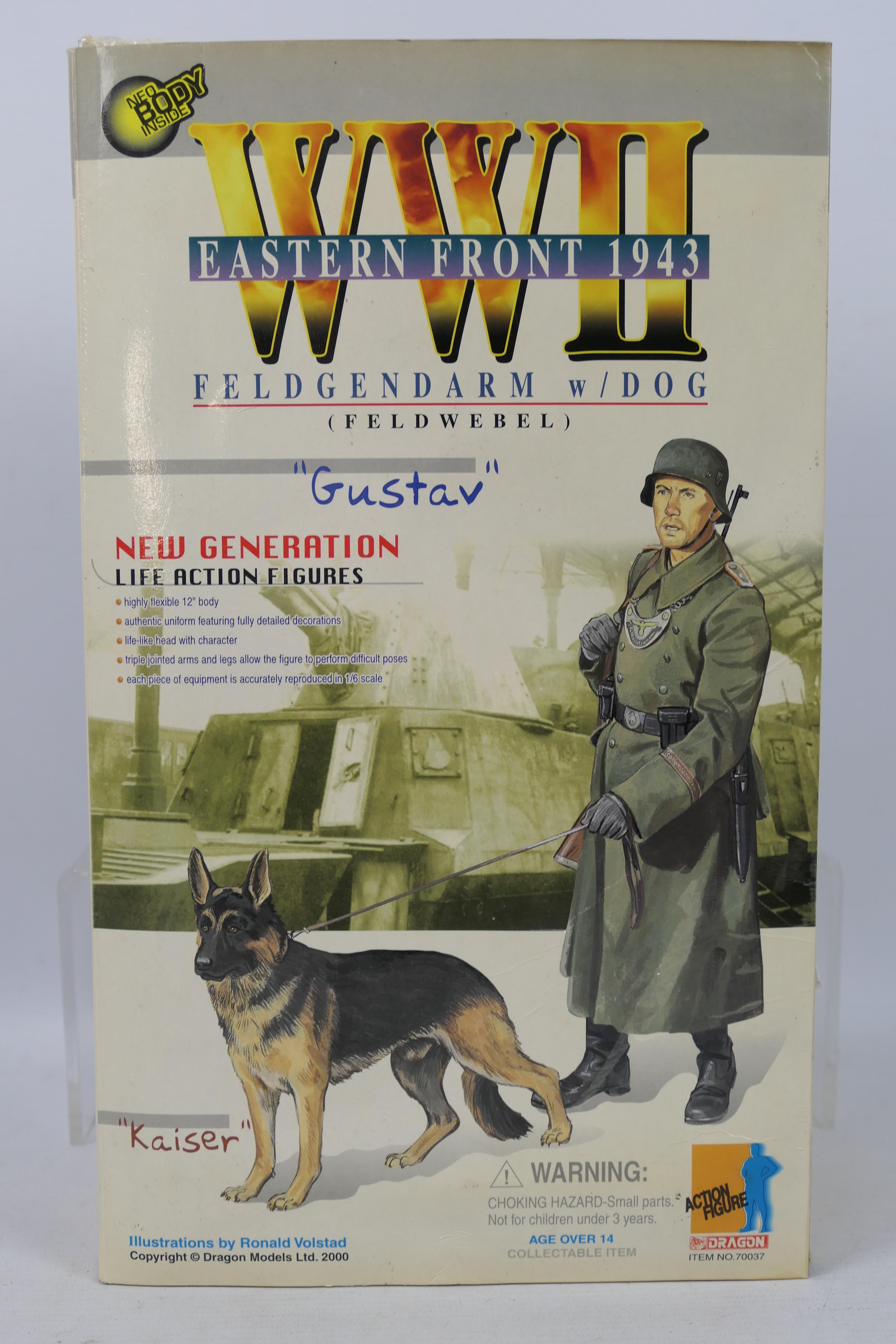 Dragon - A boxed Dragon #70037 1:6 scale WW2 Eastern Front 1943 "Gustav" Feldgendarm (Feldwebel) - Image 3 of 3