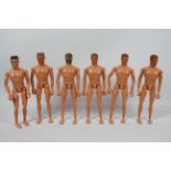 Hasbro, Action Man - Six naked and unmarked 12" action figures.