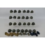 Dragon - DiD - A loose collection of over 30 WW2 US helmets,