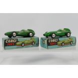 Corgi - 2 x boxed Vanwall Formula 1 Grand Prix cars # 150 The models both show some signs of age