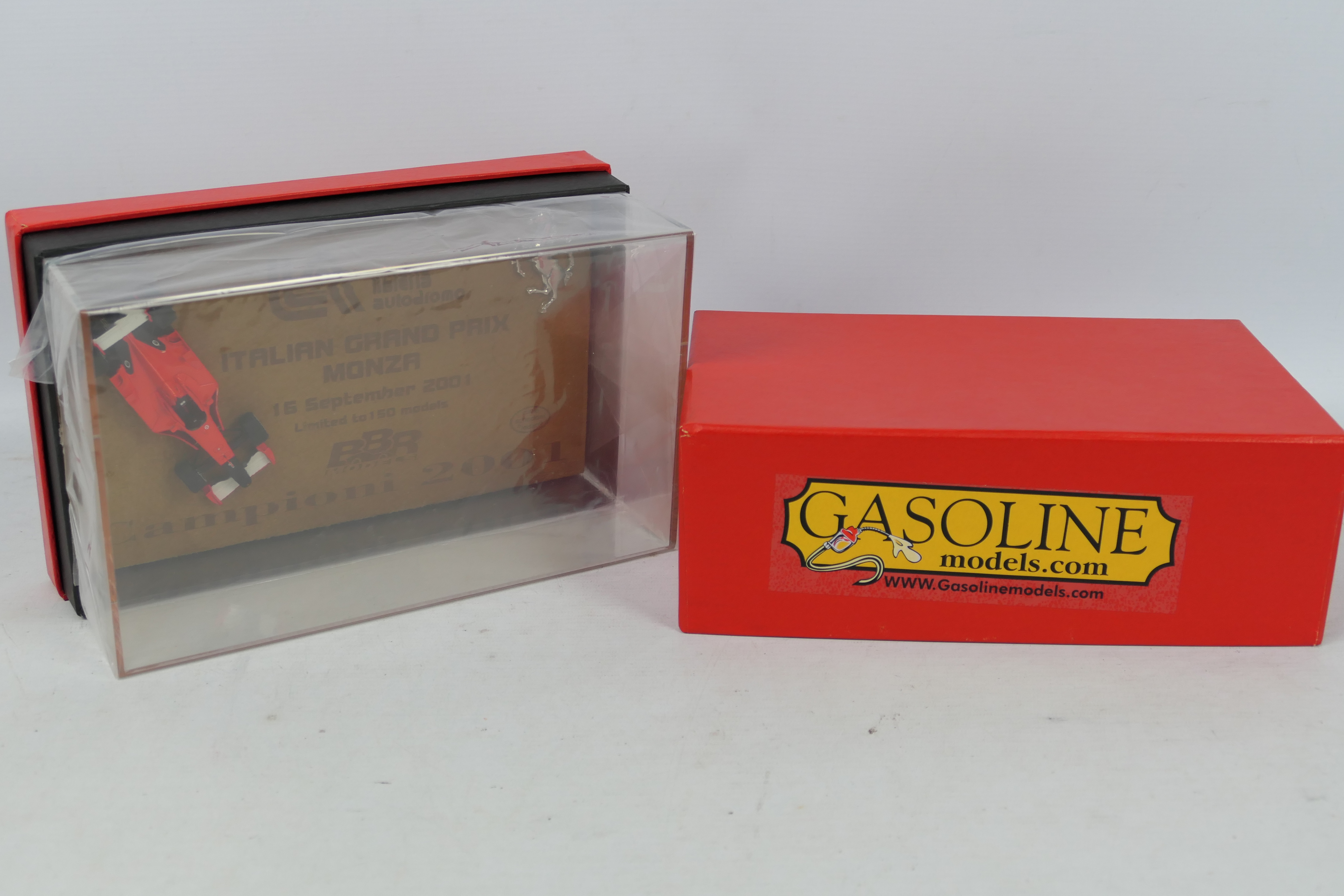 Gasoline Models - BBR - A limited edition 1:43 scale 2001 Ferrari F1 Italia Grand Prix Monza black