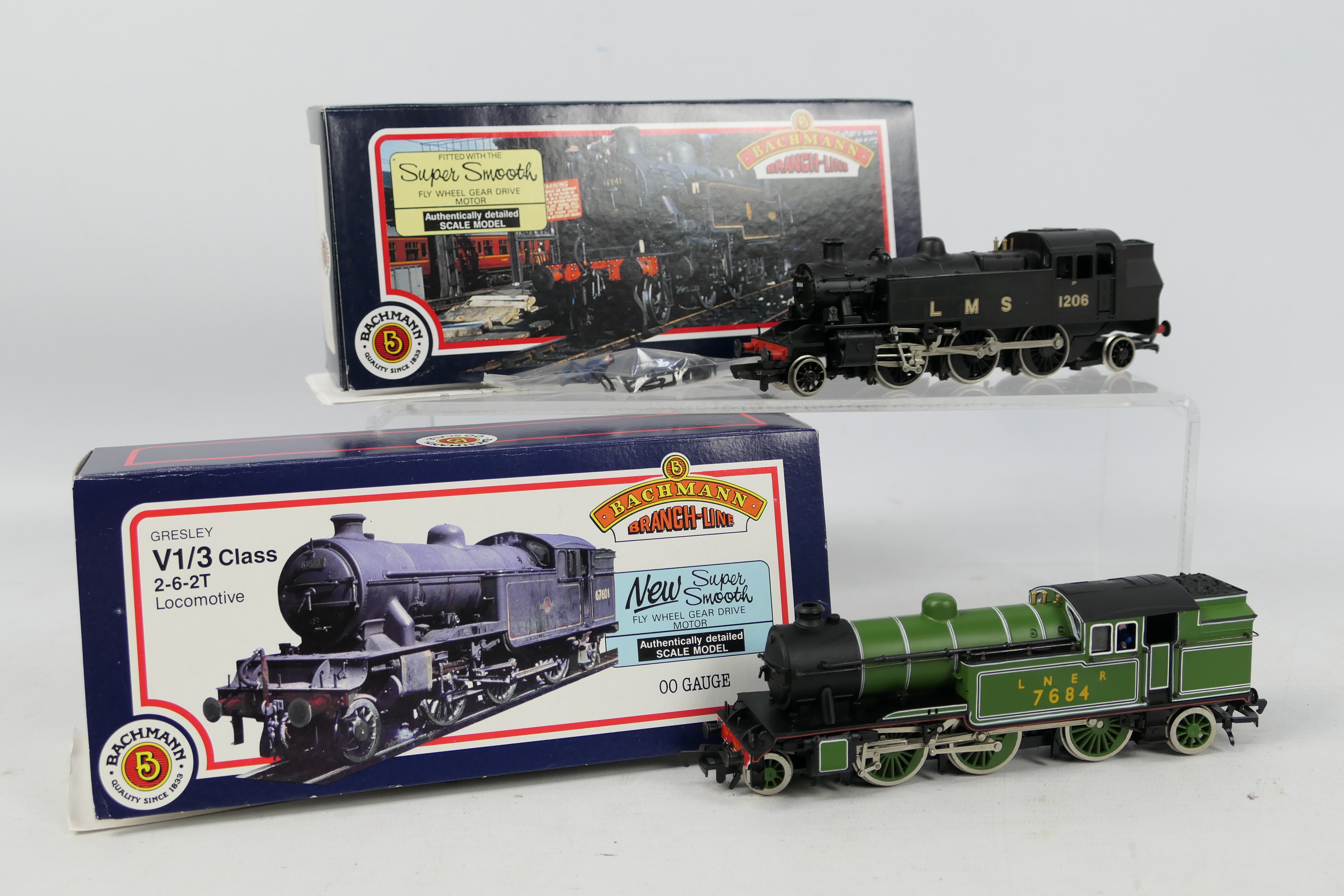 Bachmann - Two boxed Bachmann OO gauge steam locomotives.