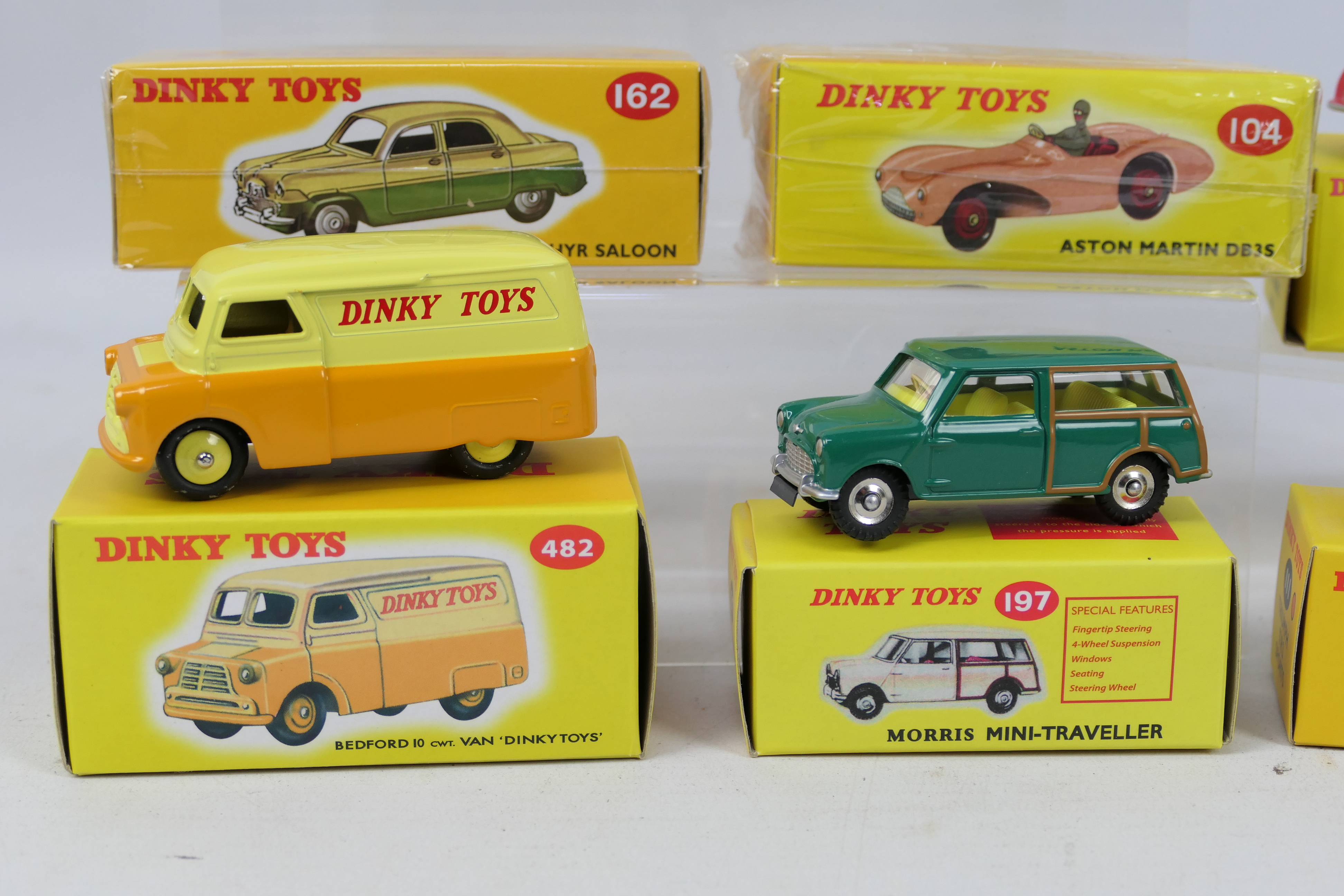 Atlas Dinky - 10 x boxed British car models including Bedford CA van in Ovaltine livery # 481, - Image 3 of 4