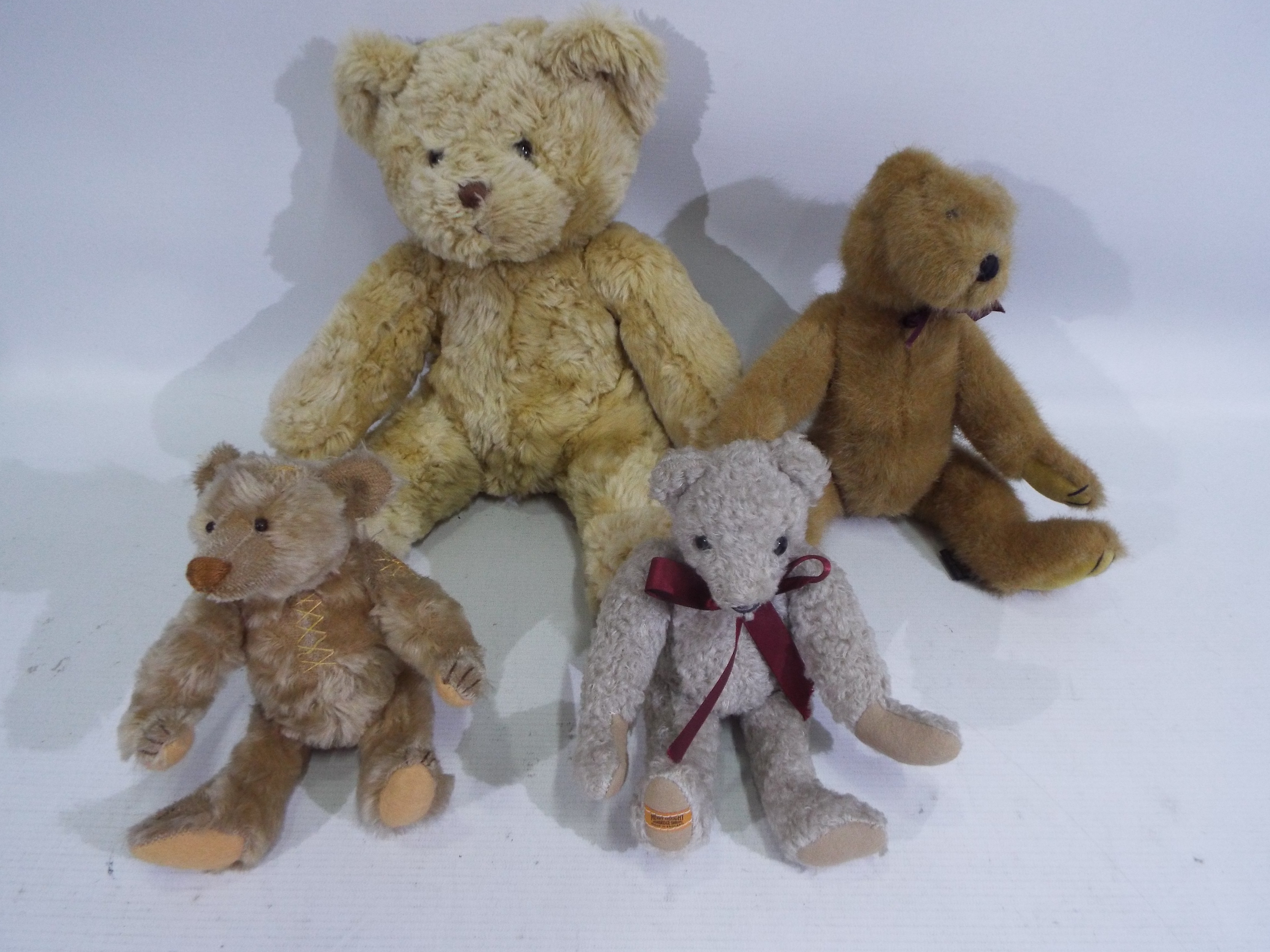 Merrythought, Boyds, Bearly There & Bear Factory - 4 Bears.
