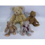 Merrythought, Boyds, Bearly There & Bear Factory - 4 Bears.