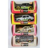 Bburago - 4 x 1:24 scale cars.