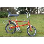 Raleigh - A Mk1 Raleigh Chopper in classic Brilliant Orange.