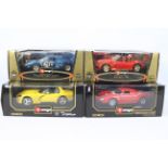 Burago - 4 x boxed 1:18 scale die-cast Burago vehicles - Lot includes a 'Gold Collection' #3333