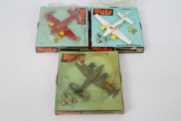 Dinky Toys - Three boxed diecast Dinky Toy model aircraft.