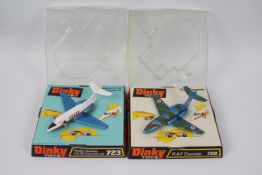 Dinky Toys - Two boxed Dinky diecast jets.