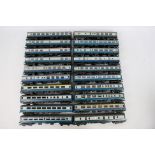 Hornby - Lima - Airfix - 20 x unboxed OO gauge BR coaches in blue and grey,
