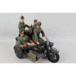 Dragon - 21st Century Toys - An unboxed 1:6 scale 21st Century Toys German WW2 motorcycle and