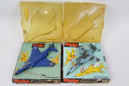 Dinky Toys - Two boxed Dinky Toys diecast military aircraft.
