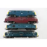 Hornby - Mainline - Lima - 4 x unboxed OO gauge locomotives, Class 55 Deltic over painted in blue,