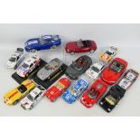 Bburago - Maisto - 16 x unboxed models in 1:18 and 1:24 scales including Dodge Viper, Audi TT,