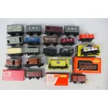 Hornby - Wrenn - Tri-ang - Trix - 19 x OO gauge wagons including Shell tank wagon # 1640,