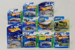 Hot Wheels - Treasure Hunt - Ten carded and unopened Hot Wheels 'Treasure Hunt' models.