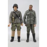 Dragon / DiD - Blue Box - Two unboxed 1:6 scale WW2 German action figures.