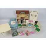 Pedigree - Sindy - A collection of Sindy furniture including kitchen units, dining table and chairs,