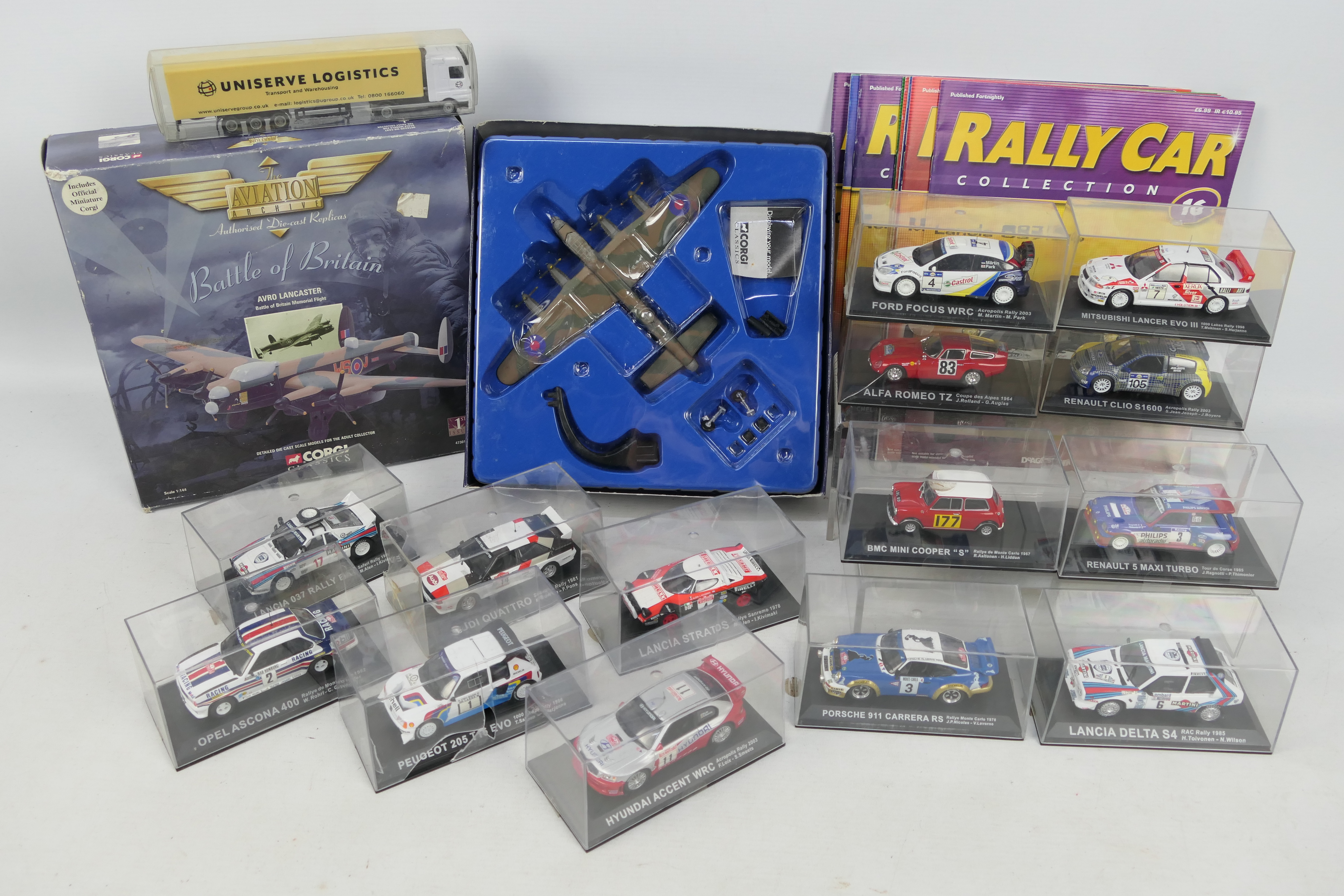 DeAgostini - Corgi - 14 x cars from the Rally Car Collection with magazines,