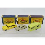 Matchbox - Lesney - Moko - Three boxed Matchbox regular wheel diecast vehicles.