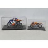 Scalextric - DeAgostini - 2 x autographed Ducati models,