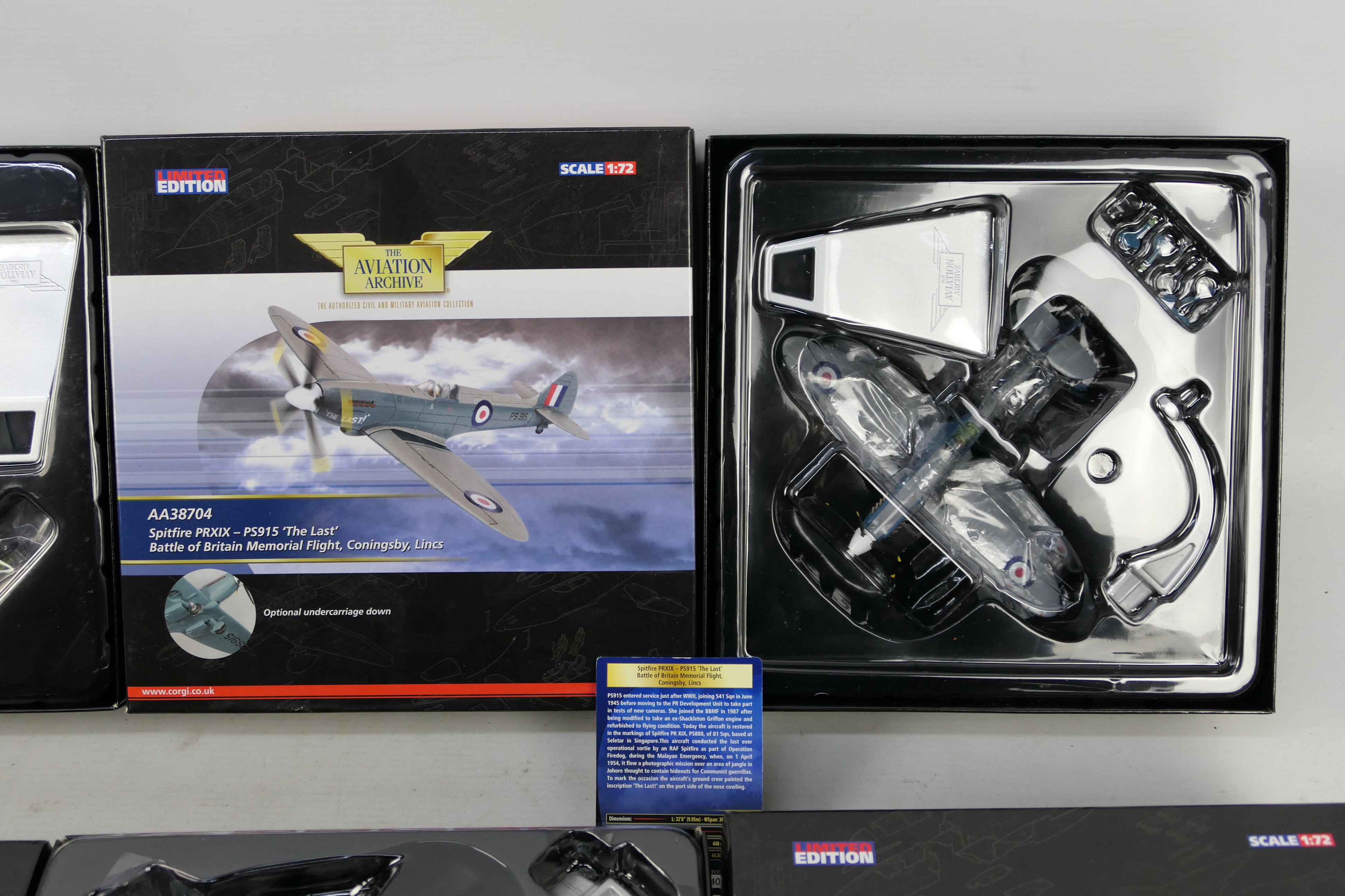 Corgi Aviation Archive - 4 x boxed limited edition aircraft in 1:72 scale including Spitfire PRXIX - Image 3 of 5