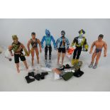 Hasbro - Action Man - 6 x figures from 2001/2 including Action Man, Tempest, Anti Freeze and more.