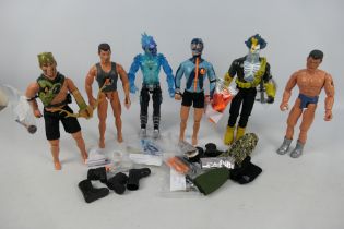Hasbro - Action Man - 6 x figures from 2001/2 including Action Man, Tempest, Anti Freeze and more.