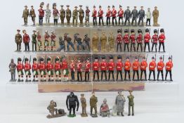 Britains - Johillco - A collection of 68 x unboxed mostly Britains figures including Soldiers,