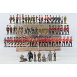 Britains - Johillco - A collection of 68 x unboxed mostly Britains figures including Soldiers,