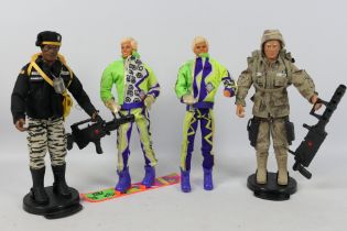 Hasbro - GI Joe - Mattel - 4 x unboxed figures, GI Joe Stalker and Duke and 2 x Ski Fun Ken figures.
