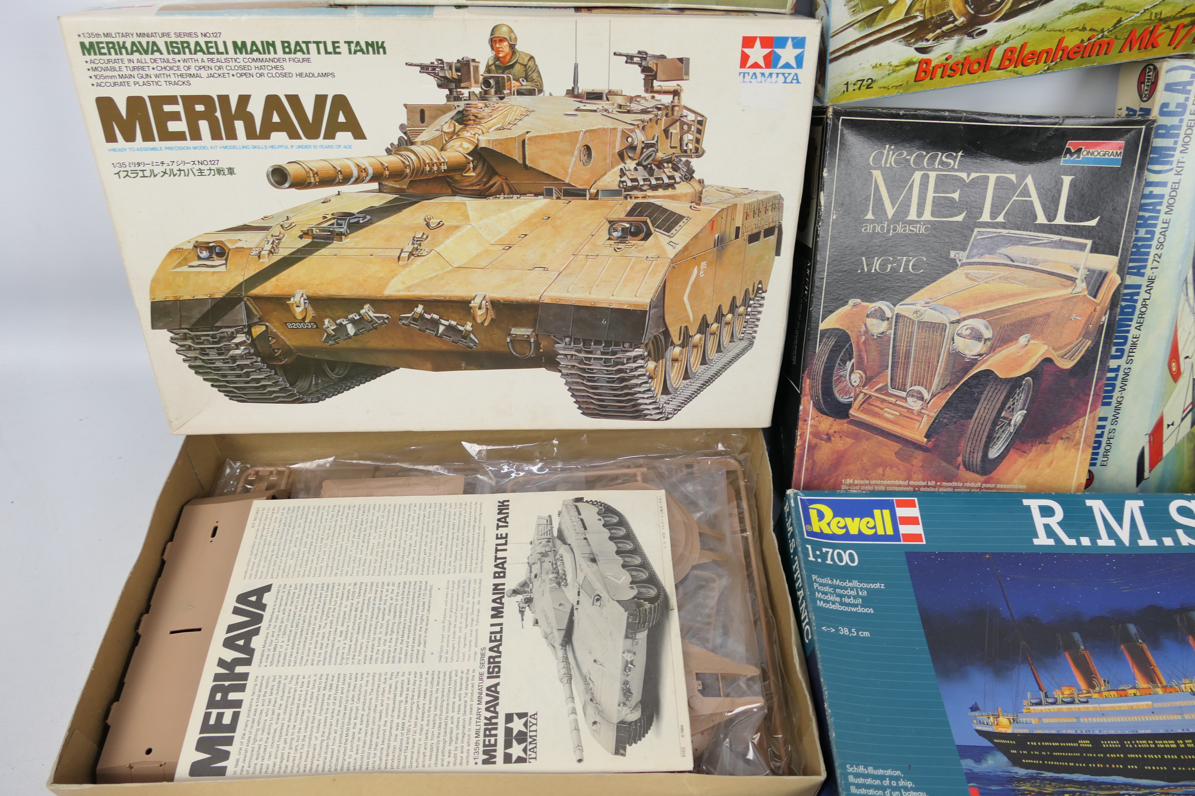 Tamiya - Revell - Monogram - Airfix - Others - A mixed collection of nine boxed plastic and metal - Image 2 of 4