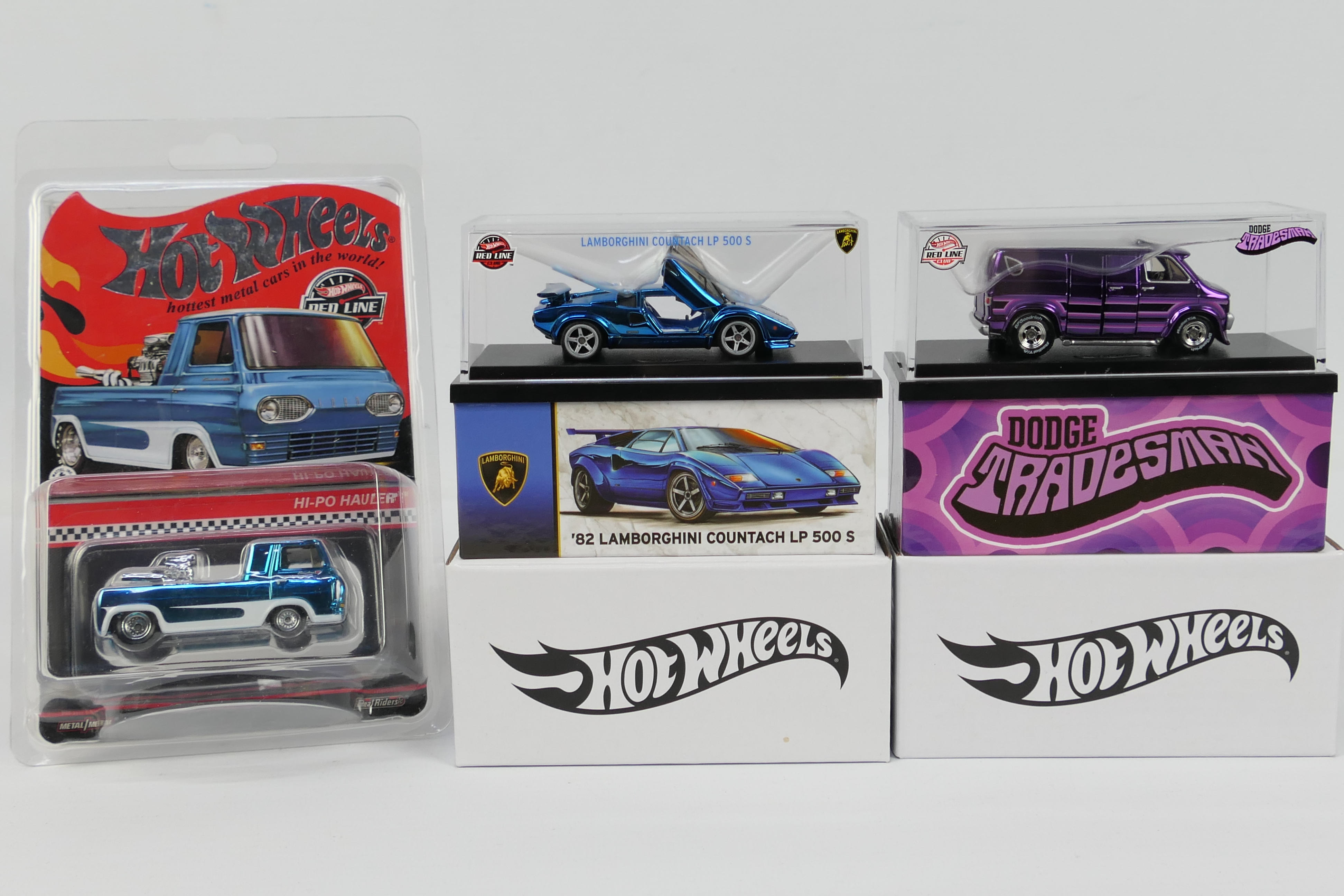 Hot Wheels Redline Club - Three boxed / carded Limited Edition Hot Wheels Redline Club models.